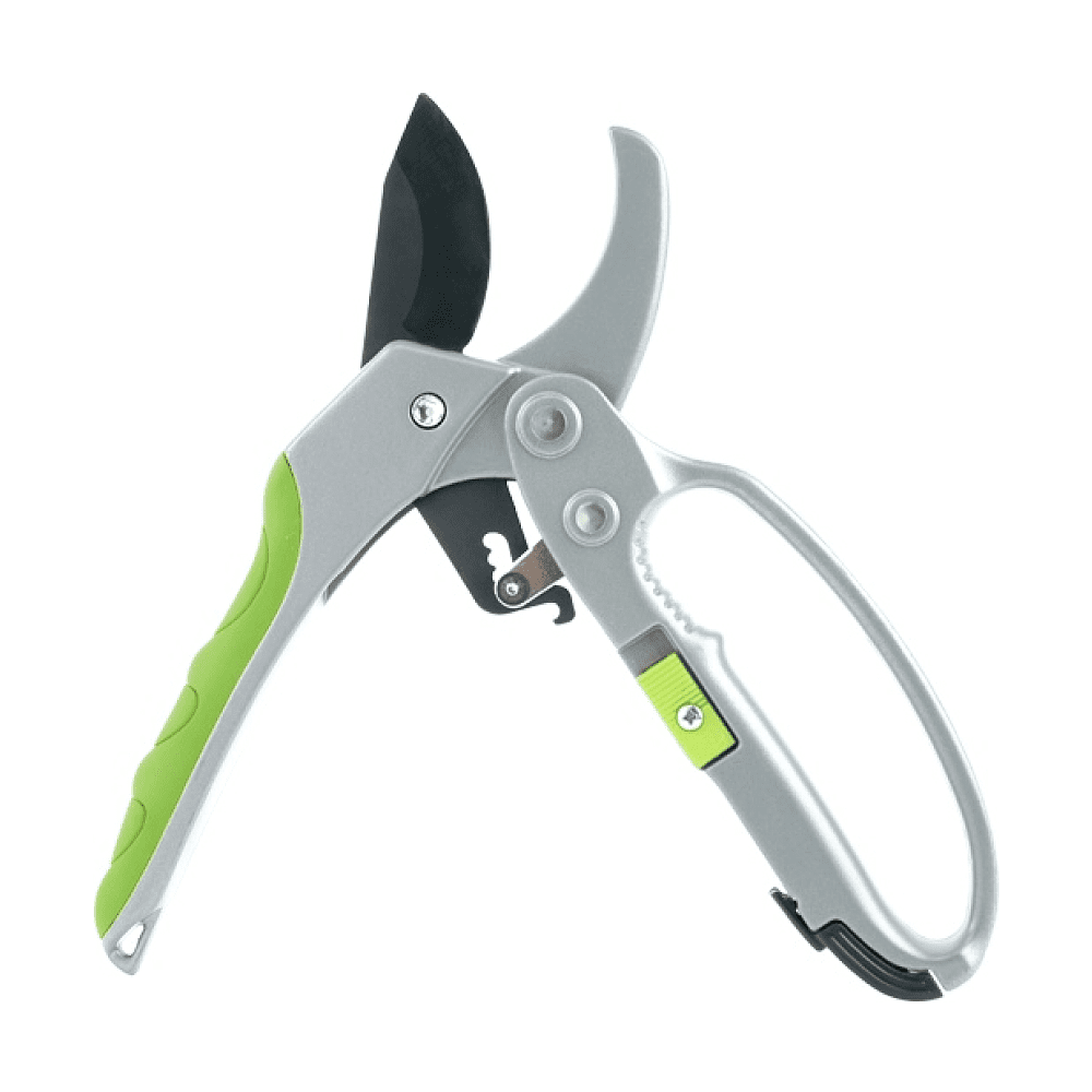 Секатор садовый Deli EDL580229, 200 мм, пластиковая ручка, зеленый - 2