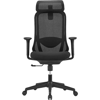 Кресло для руководителя SitZone U-090A, сетка, ткань, пластик, черный, -30% - 2