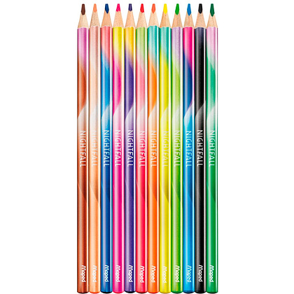 Цветные карандаши Maped "Nightfall", 12 цветов - 3