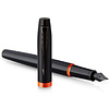 Ручка перьевая Parker "IM Vibrant Rings F315 Flame Orange PVD", F, черный, оранжевый, патрон синий - 3