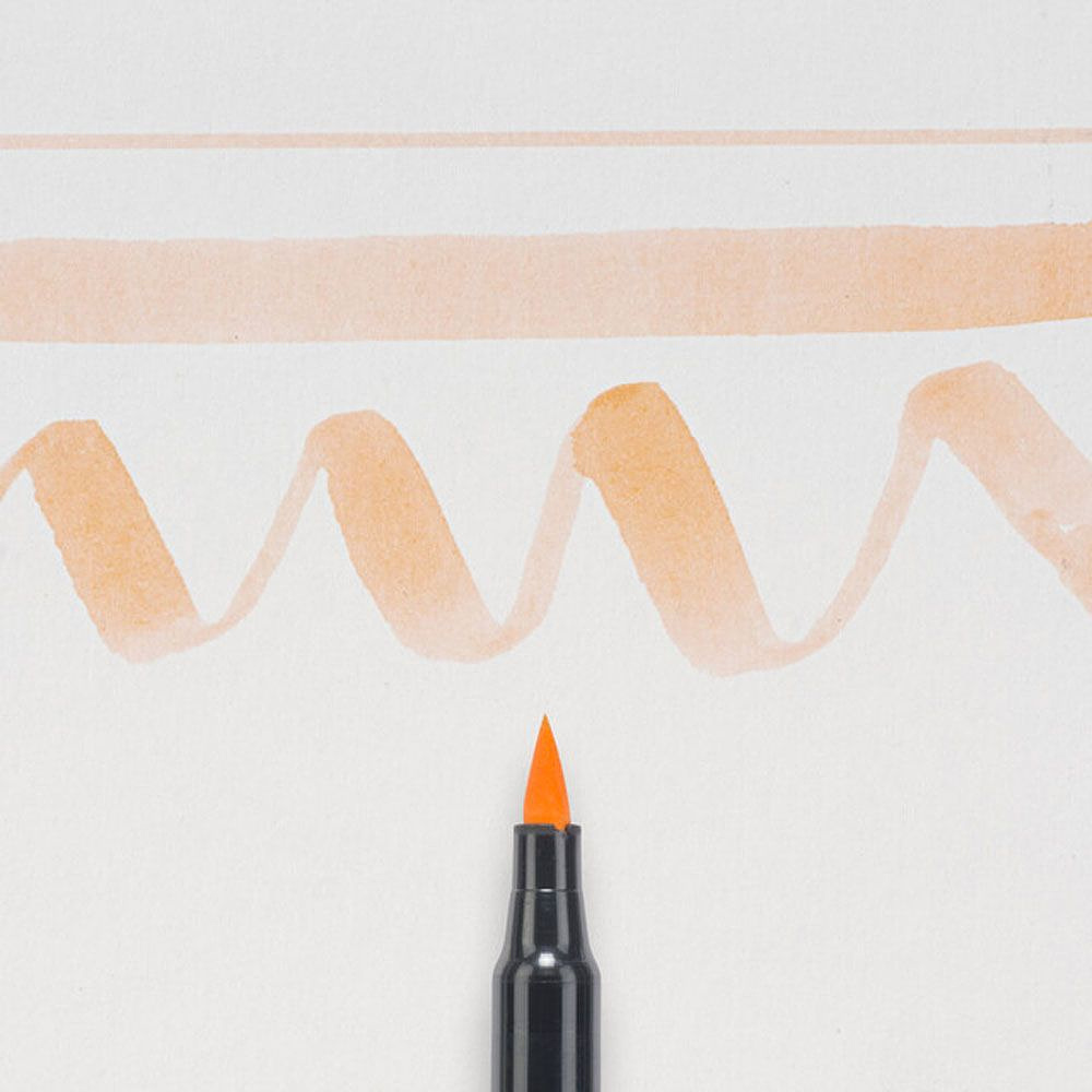 Маркер акварельный "Koi Color Brush", коралловый - 2