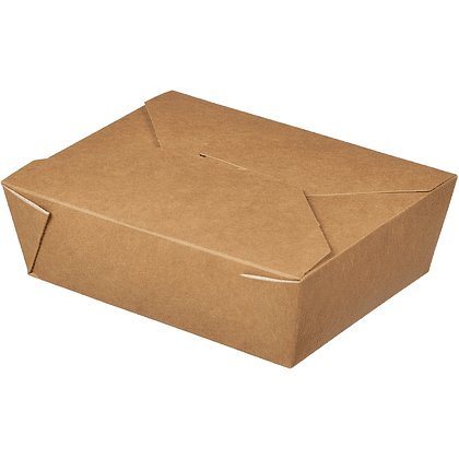 Контейнер бумажный, 950 мл, 170/135х155/120х50, 40 шт, крафт - 3