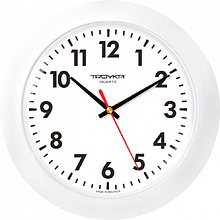 Часы настенные круглые "51510511" пластик, белый