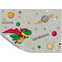 Пленка для труда "Супер Дино", разноцветный