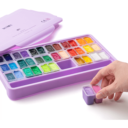 Гуашь "Himi", 36 цветов, 12 мл, футляр - 2