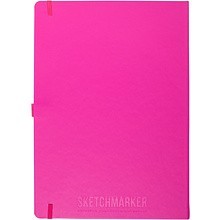 Скетчбук "Sketchmarker", 21x29,7 см, 140 г/м2, 80 листов, фуксия 