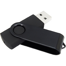 USB Flash накопитель 2.0 16 Gb VDF-008 СС, пластик, металл, черный