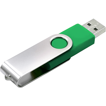 USB Flash 2.0 16 Gb VDF-008, пластик, метал, зеленый   - 2