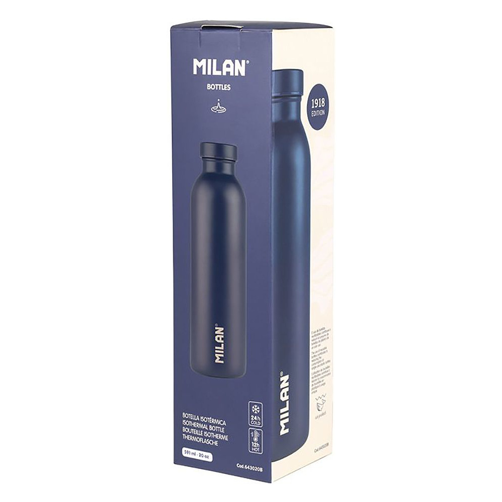 Бутылка термическая "Sunset series" Milan, металл, 591 мл, темно-синий - 2