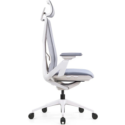 Кресло для руководителя SitZone E-YR-001A-P1-WH сетка/ткань, серый - 3