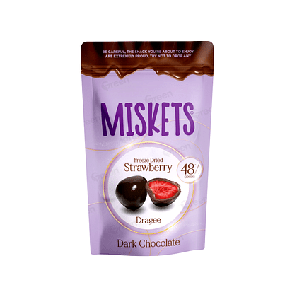 Конфеты "Miskets", 70 гр, клубника  в темном шоколаде