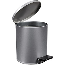 Урна с педалью, 7 л, серая