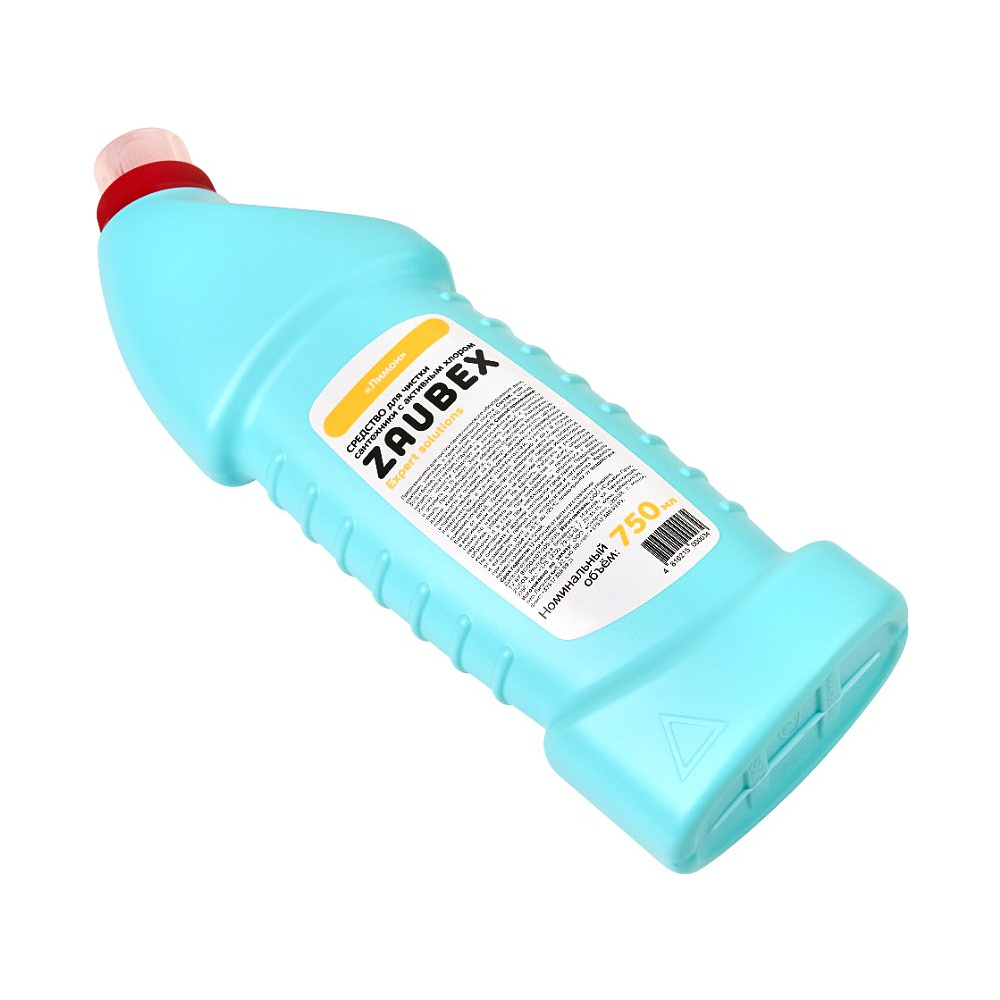 Средство чистящее для сантехники с активным хлором "Zaubex Лимон", 750 мл - 8