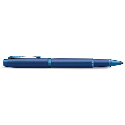 Ручка-роллер Parker "IM Monochrome T328 Blue PVD", 0,5 мм, синий, стерж. черный - 4