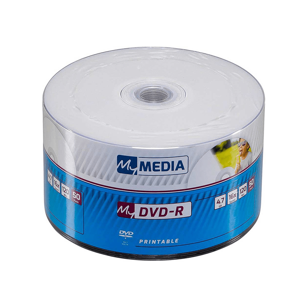 Диск DVD-R MyMedia, 4.7Gb, 16x, Printable, 50 шт