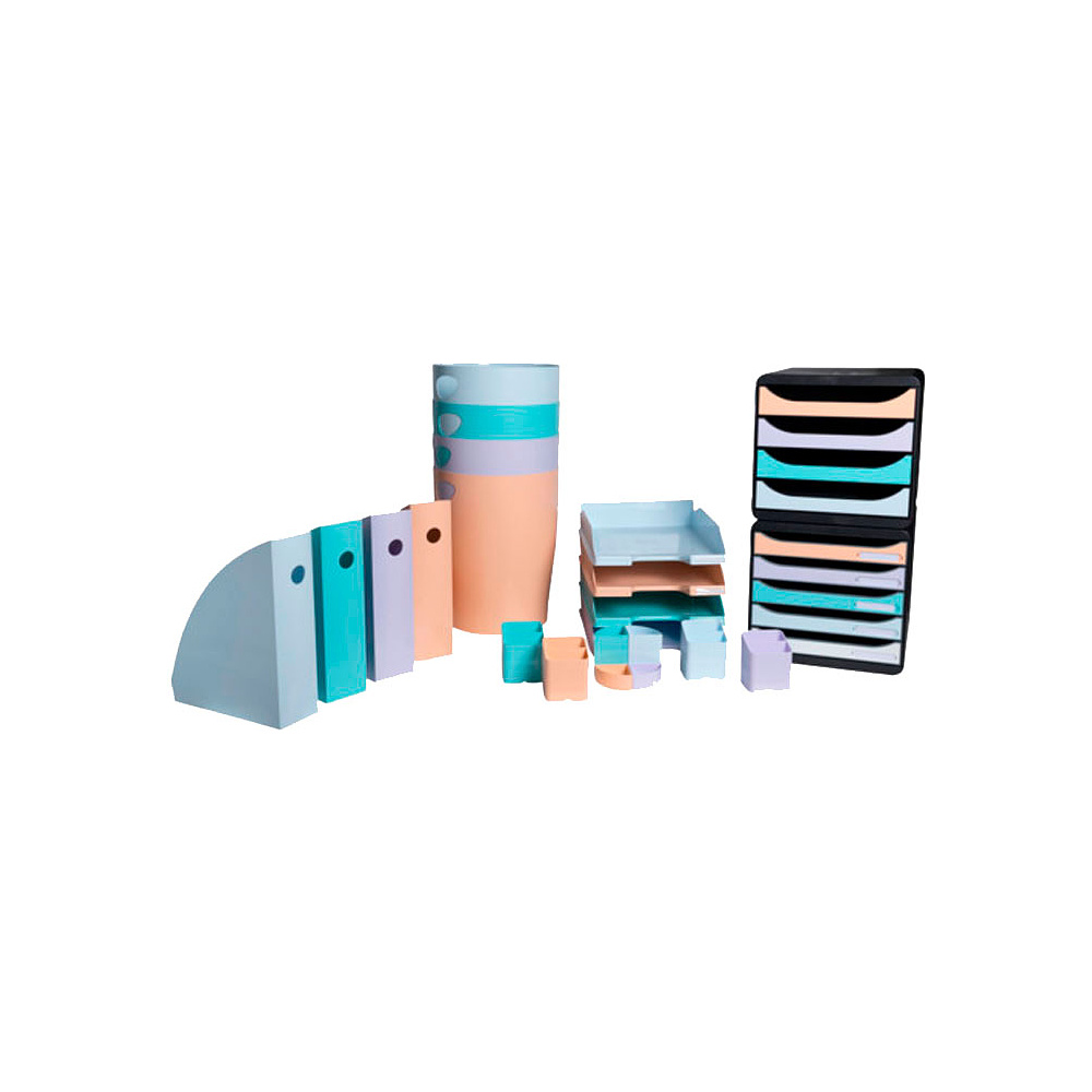 Модуль для бумаги горизонтальный "Aquarel", зеленая пастель - 5