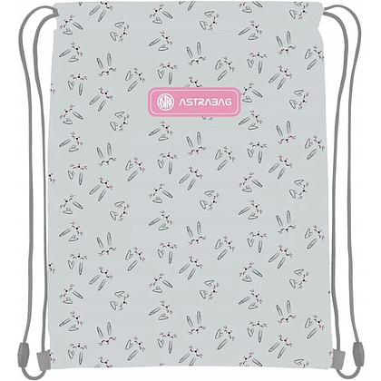 Мешок для обуви "Honeybunny", 33x40 см, серый, розовый