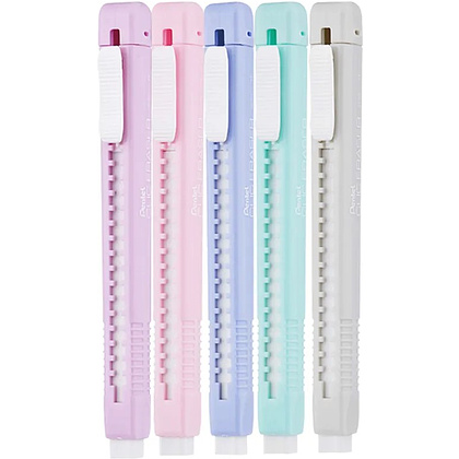 Ластик-карандаш "Clic Eraser", ассорти пастель