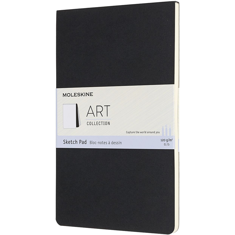 Блокнот для рисования "Art Soft Sketch Pad Large", А5, 130x210 мм, 44 л, черный