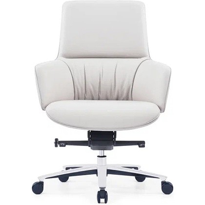 Кресло для руководителя SitZone CH-500B, кожа, алюминий, белый, -30% - 2