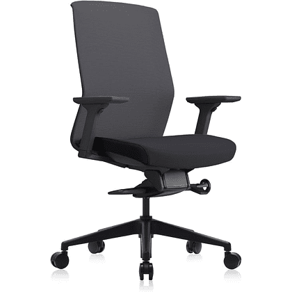 Кресло для руководителя Bestuhl "J1", сетка, ткань, пластик, черный 