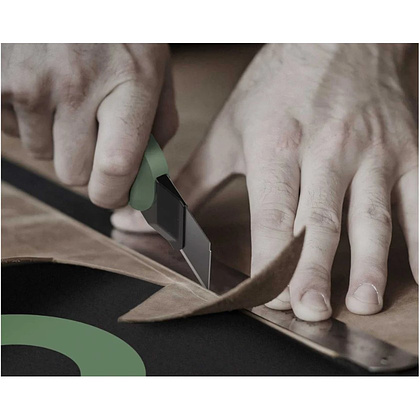 Нож строительный Deli HS EHT4018L, 18 мм, Soft Touch, зеленый - 7