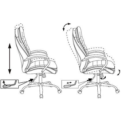 Кресло руководителя "Бюрократ T-9950SL Fabric", ткань, металл, серый - 6