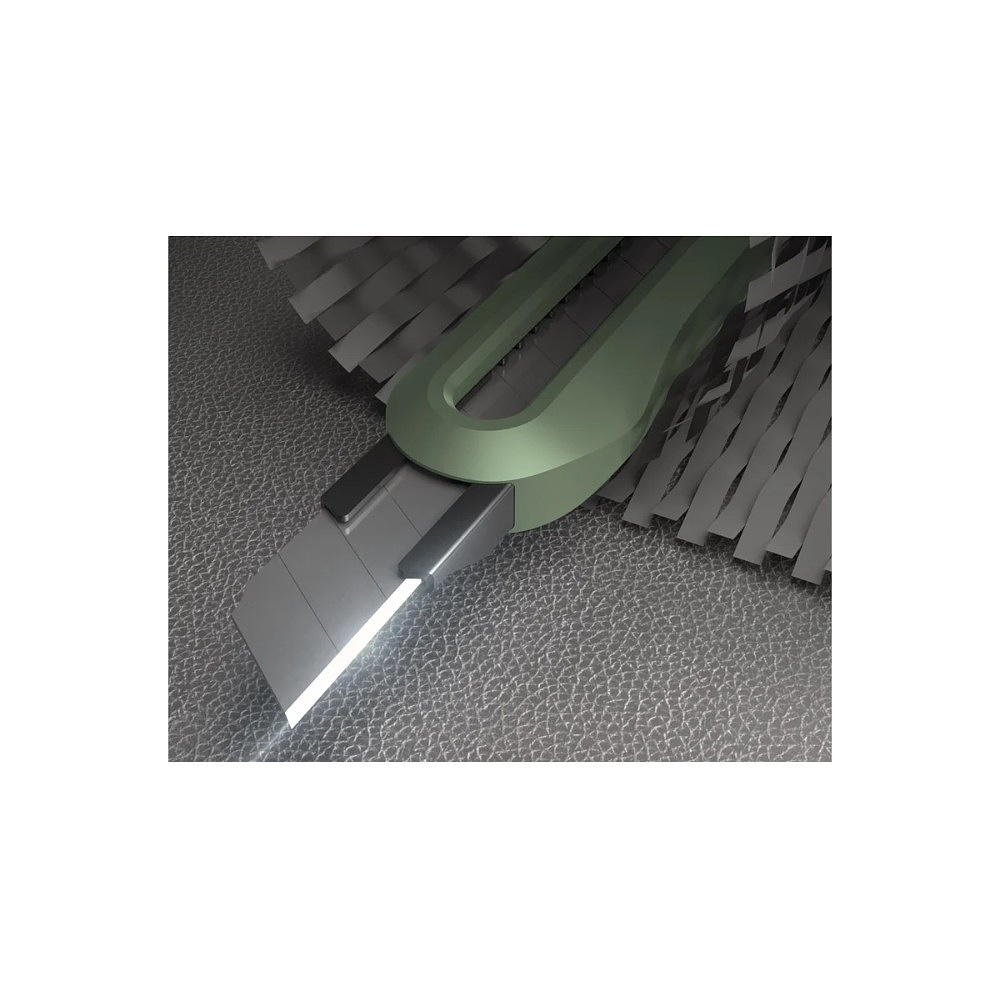 Нож строительный Deli HS EHT4009L, 9 мм, Soft Touch, зеленый - 5