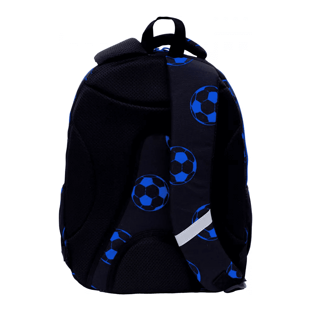 Рюкзак школьный "Neo Blue Football", черный  - 4