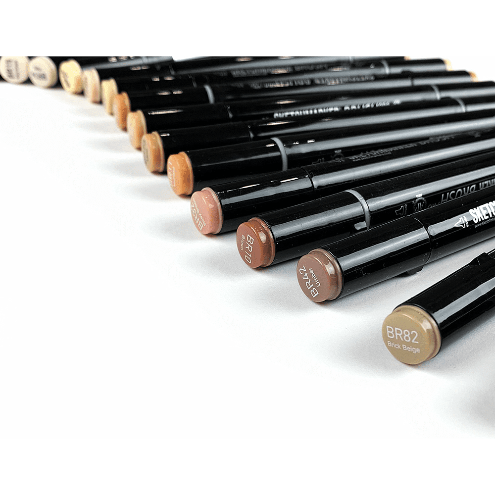 Маркер перманентный двусторонний "Sketchmarker Brush", R81 кирпич - 3