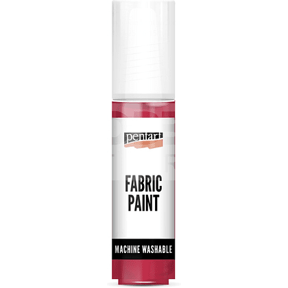 Краски для текстиля "Pentart Fabric paint", кармин, банка