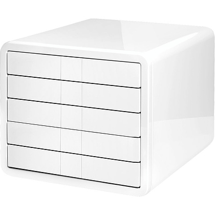 Блок из 5-и лотков закрытый "iBox", закрытый, белый