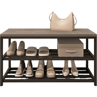 Обувница ALLERD 2 RION, черный муар, 830х320х450, бетон