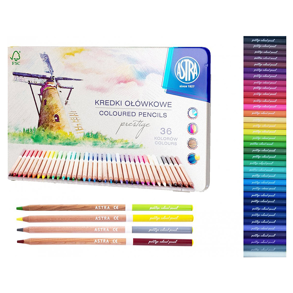 Набор цветных карандашей "Prestige", 36 цветов - 2