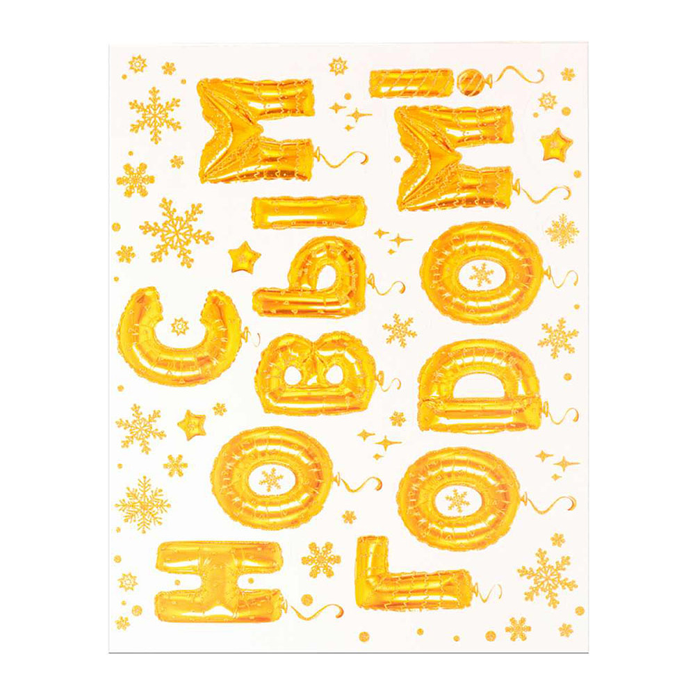 Наклейка декоративная на стекло "С НОВЫМ ГОДОМ" - 3