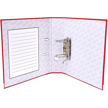 Папка-регистратор "Yesli:", А4, 75 мм, ПВХ Эко, красный - 4