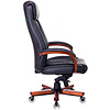 Кресло для руководителя Бюрократ "T-9922WALNUT/Black", кожа, дерево, черный - 3