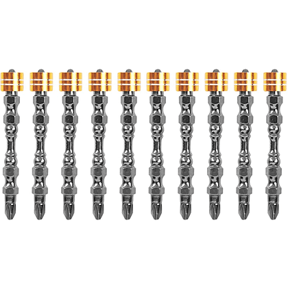 Бита Deli YS EDL255065, с ограничителем, 10 шт., PH2 x 65 мм, для ГКЛ