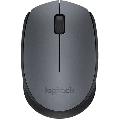 Мышь Logitech "M170 Grey", беспроводная, 1000  dpi, 3 кнопки, серый