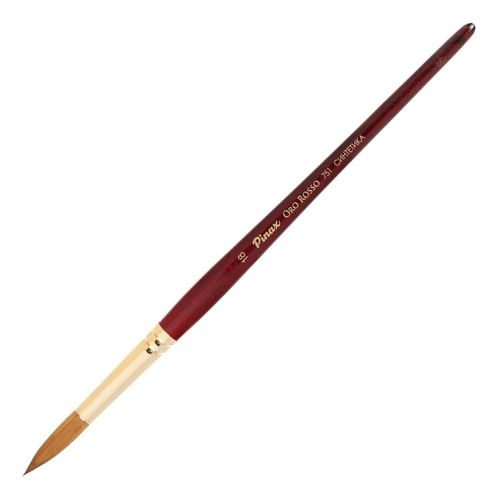 Кисть для рисования "Pinax ORO ROSSO", синтетика, круглая, №18