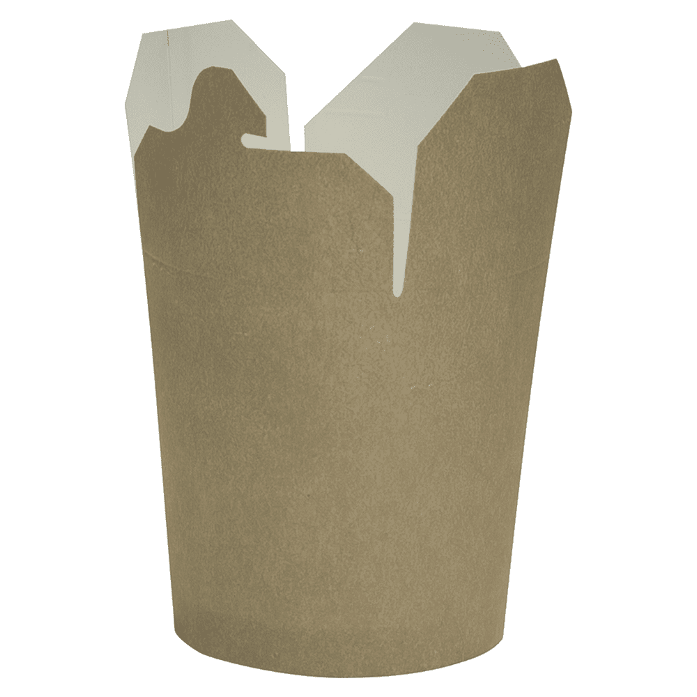 Контейнер бумажный, 700 мл, 102/87х93х99, 48 шт, крафт - 2