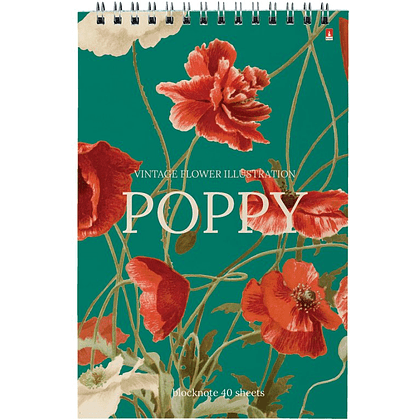 Блокнот "Цветы. Паттерн", A5, 40 листов, в клетку, ассорти - 2