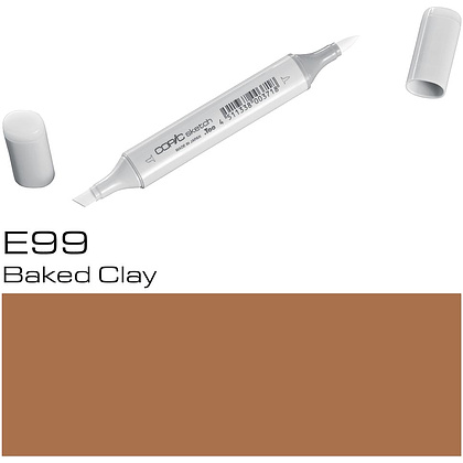 Маркер перманентный "Copic Sketch", E-99 обожженная глина