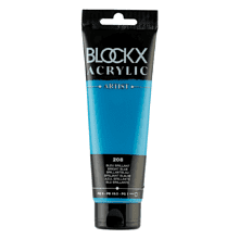 Краски акриловые "Blockx", 208 яркий синий, 120 мл