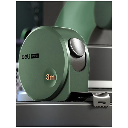 Рулетка Deli HS HT8316L, 3 м х 6 мм, Soft Touch, зеленый - 2