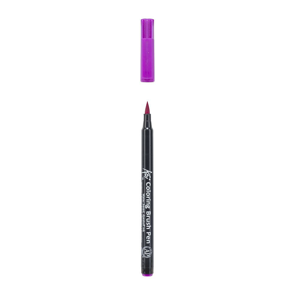 Маркер акварельный "Koi Color Brush", бордо - 3