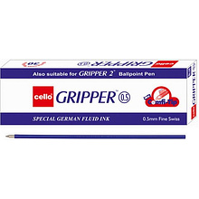 Стержень шариковый "Gripper", 0.5 мм, 140 мм, синий