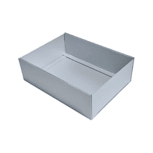 Коробка подарочная картонная, 223х308х95 мм, серебро