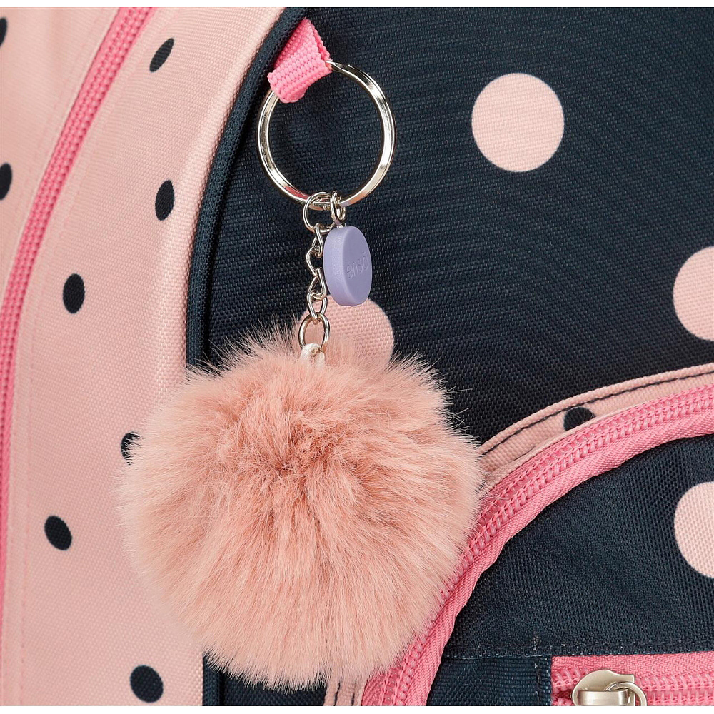 Рюкзак школьный Enso "Friends together", L, розовый, темно-синий - 9