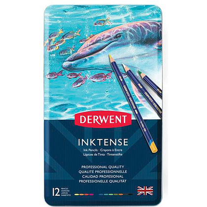 Набор акварельных карандашей "Inktense", 12 цветов - 2